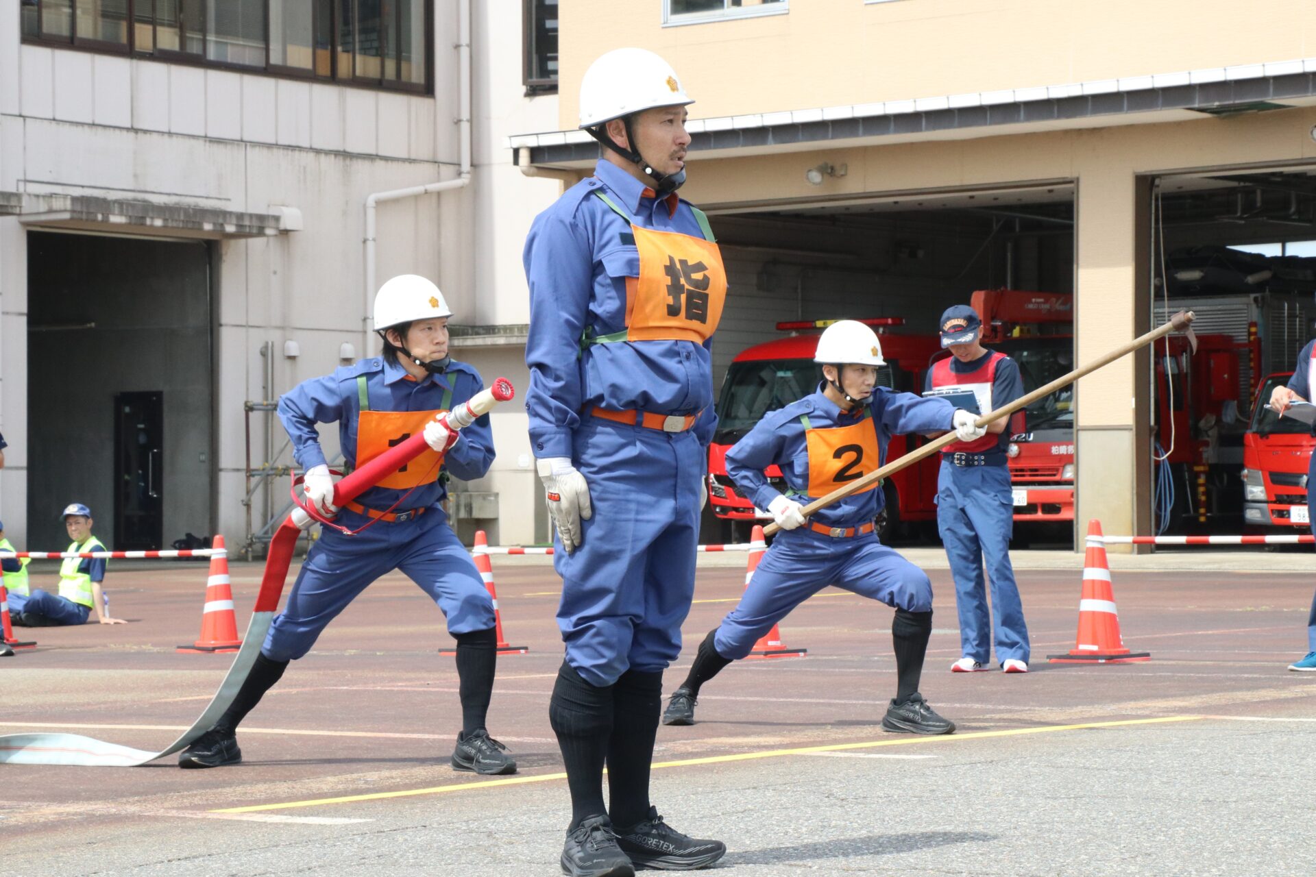 柏崎市消防団小型ポンプ操法競技会 11分団が優勝のサムネイル